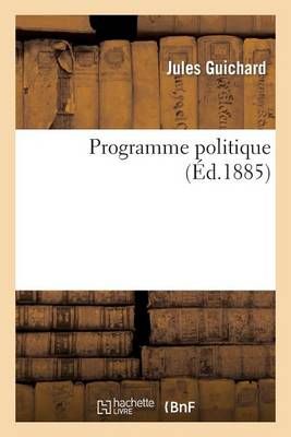 Programme Politique By Grigorii Vladimirovitch Orlov 9782013518970