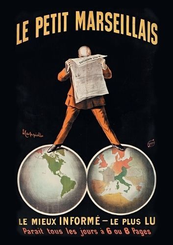 Carnet Ligné Affiche Journal Le Petit Marseillais 9782019119966