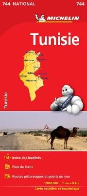 Tunisia - Michelin National Map 744 By Michelin 9782067172357