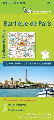 BANLIEUE DE PARIS 2021 (Outskirts of Paris) - Michelin Zoom Map 101