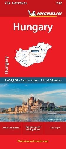 Michelin Hungary Map 732 By Michelin 9782067261433 (Sheet map, folded)