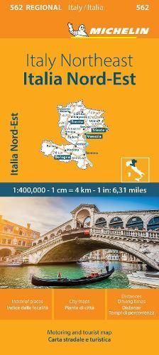 Italy: Northeast Map 562 By Michelin 9782067263130 (Sheet map, folded)