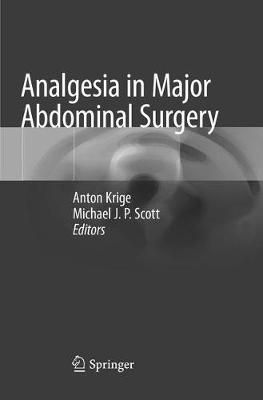 Analgesia in Major Abdominal Surgery 9783030068608 (Paperback)