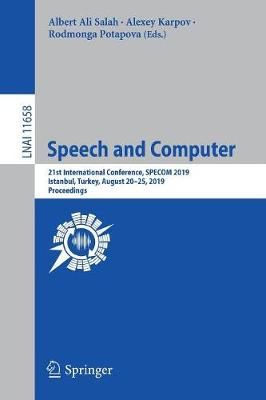Speech and Computer Lecture Notes in Artificial Intelligence