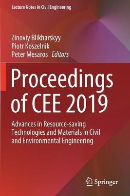 Proceedings of CEE 2019 9783030270131 (Paperback)