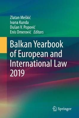 Balkan Yearbook of European and International Law 2019 9783030330576