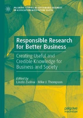 Responsible Research for Better Business 9783030378127 (Paperback)