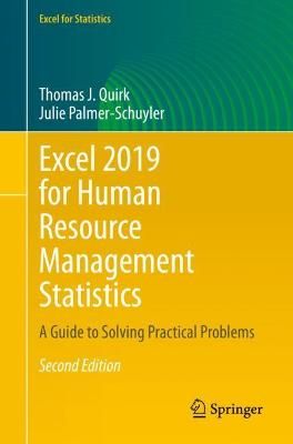 Excel 2019 for Human Resource Management Statistics 9783030580001