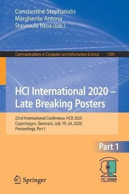 HCI International 2020 - Late Breaking Posters 9783030606992
