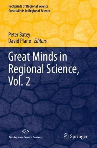 Great Minds in Regional Science. Vol. 2 9783031134425 (Paperback)