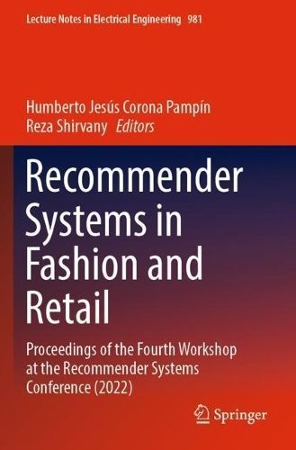 Recommender Systems in Fashion and Retail 9783031221941 (Paperback)