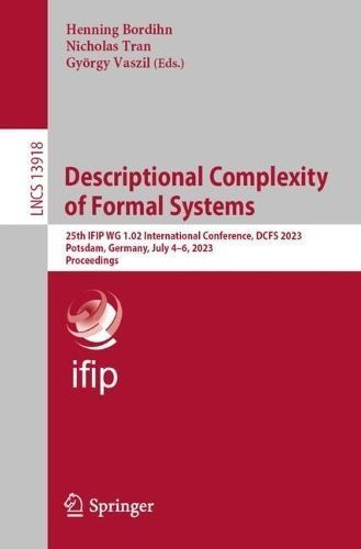Descriptional Complexity of Formal Systems By Henning Bordihn