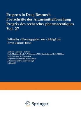 Progress in Drug Research / Fortschritte Der Arzneimittelforschung / Progrès Des Recherches Pharmaceutiques