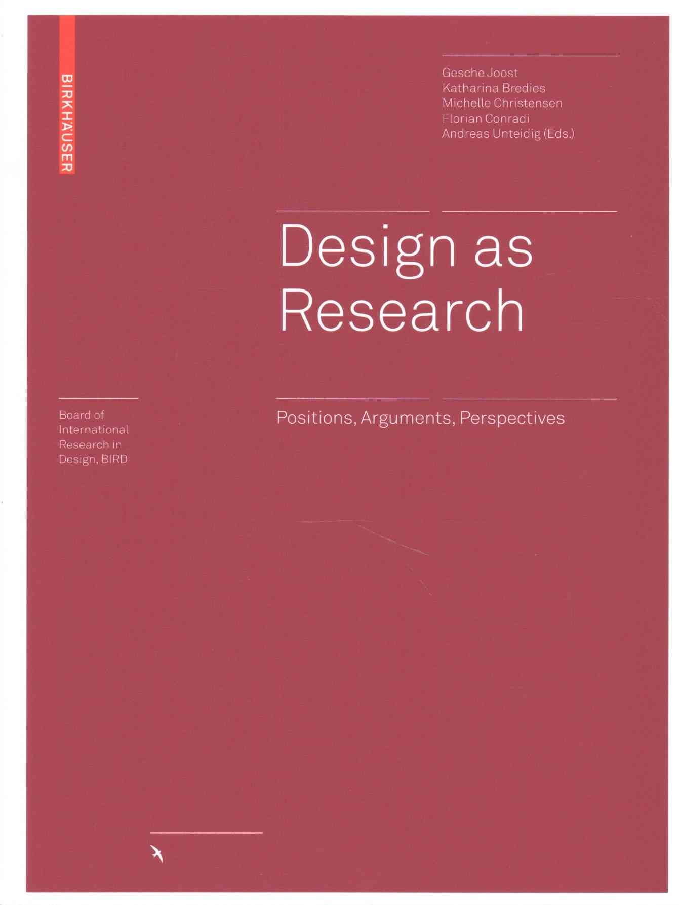 Design as Research 9783035609196 (Hardback)