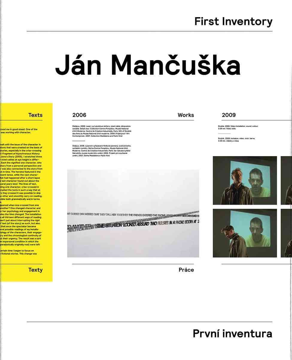 Ján Mancu?ka: First Inventory 9783037644430 (Paperback)
