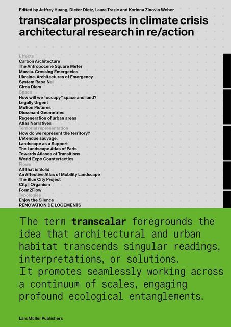 Transcalar Prospects in Climate Crisis By Jeffrey Huang 9783037787656
