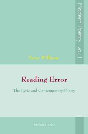 Reading Error By Nerys Williams 9783039110254 (Paperback)