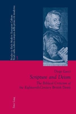 Scripture and Deism By Diego Lucci 9783039112548 (Paperback)