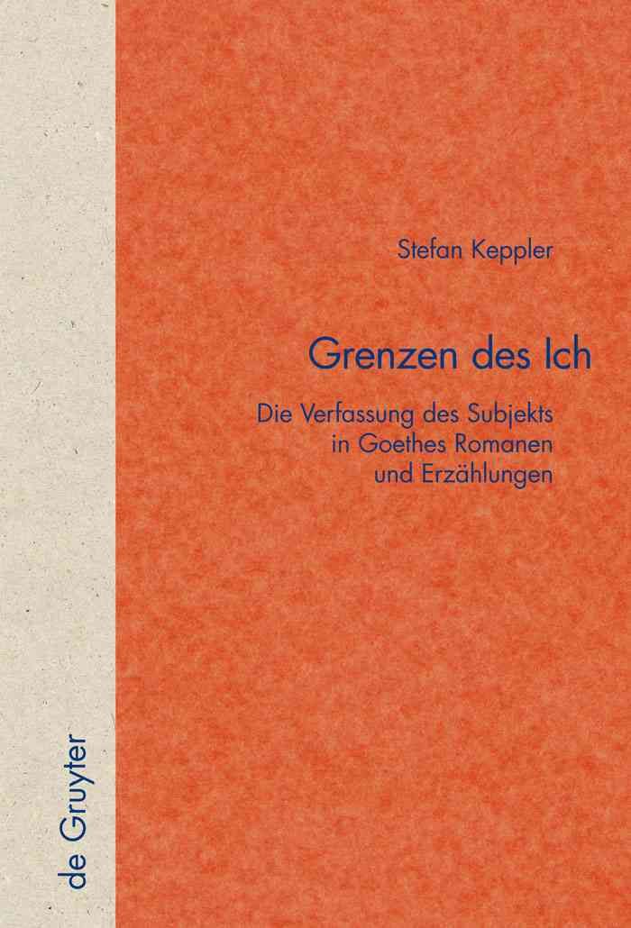 Grenzen des Ich By Keppler, Stefan 9783110188615 (Hardback)