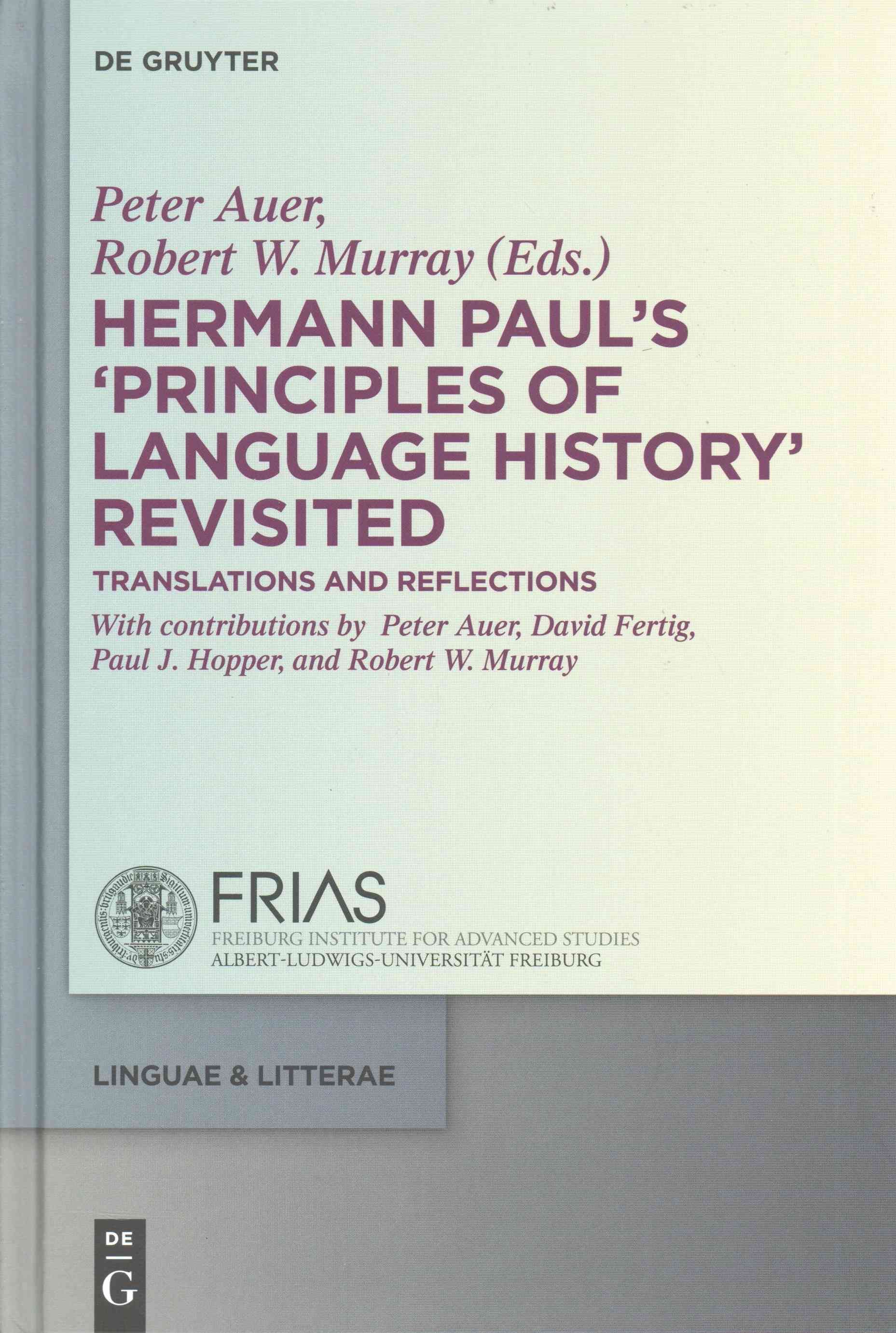 Hermann Paul's 'Principles of Language History' Revisited (Hardback)