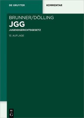 Jugendgerichtsgesetz By Dr Rudolf Brunner 9783110426977 (Hardback)