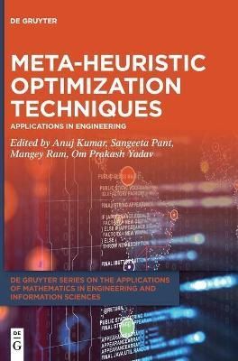 Meta-Heuristic Optimization Techniques 9783110716177 (Hardback)