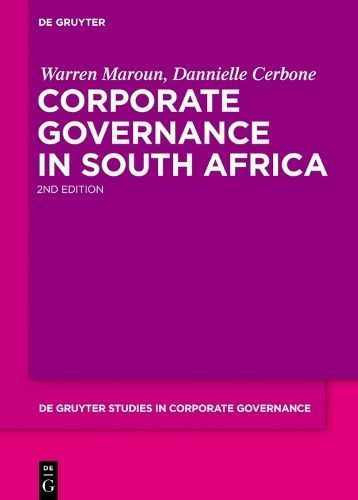 Corporate Governance in South Africa 9783111336961 (Hardback)