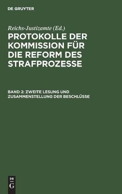 Zweite Lesung und Zusammenstellung der Beschlüsse By No Contributor