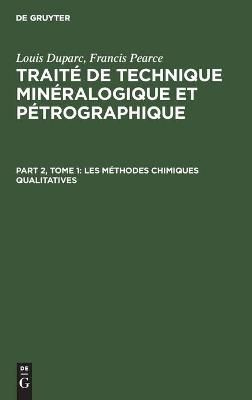 Les méthodes chimiques qualitatives By No Contributor 9783112377499