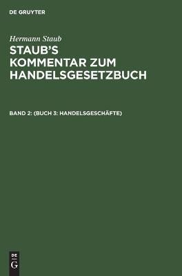 (Buch 3: Handelsgeschäfte) By No Contributor 9783112603178 (Hardback)