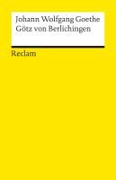 Gotz Von Berlichingen By Johann Wolfgang von Goethe 9783150000717