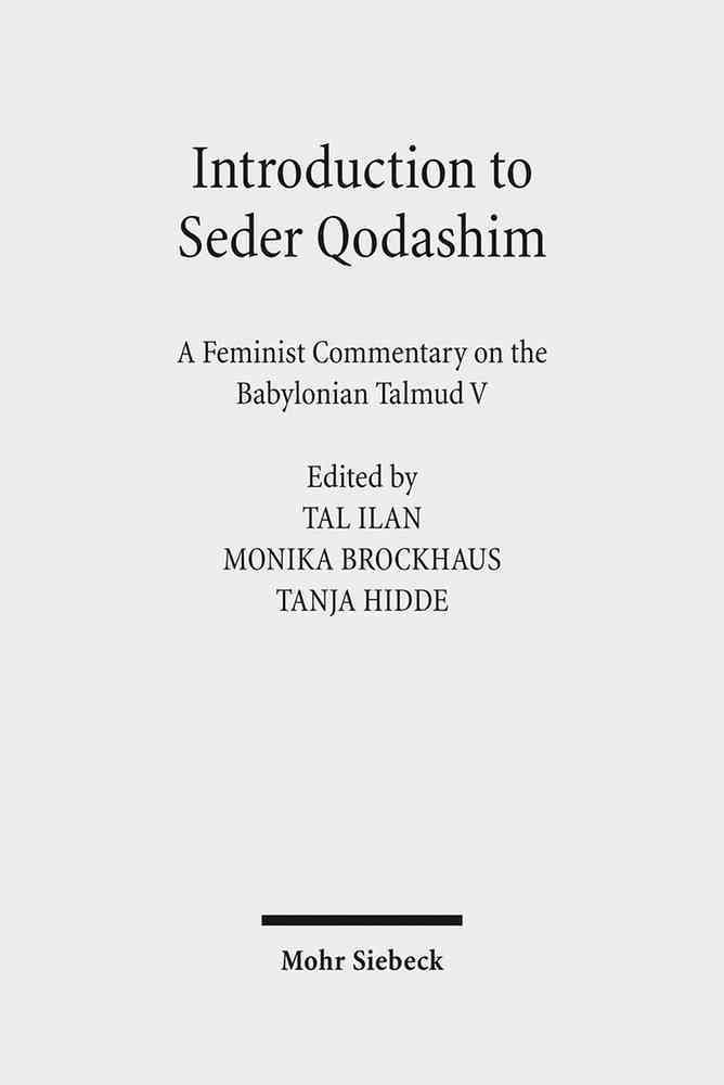Introduction to Seder Qodashim By Monika Brockhaus 9783161519307