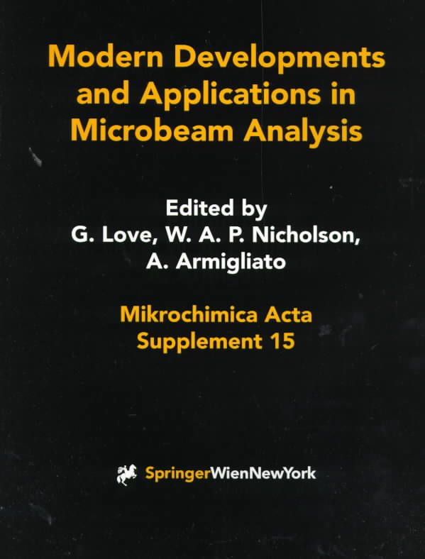 Modern Developments and Applications in Microbeam Analysis (Paperback)