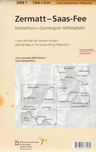 Zermatt - Saas - Fee 9783302333069 (Sheet map, folded)