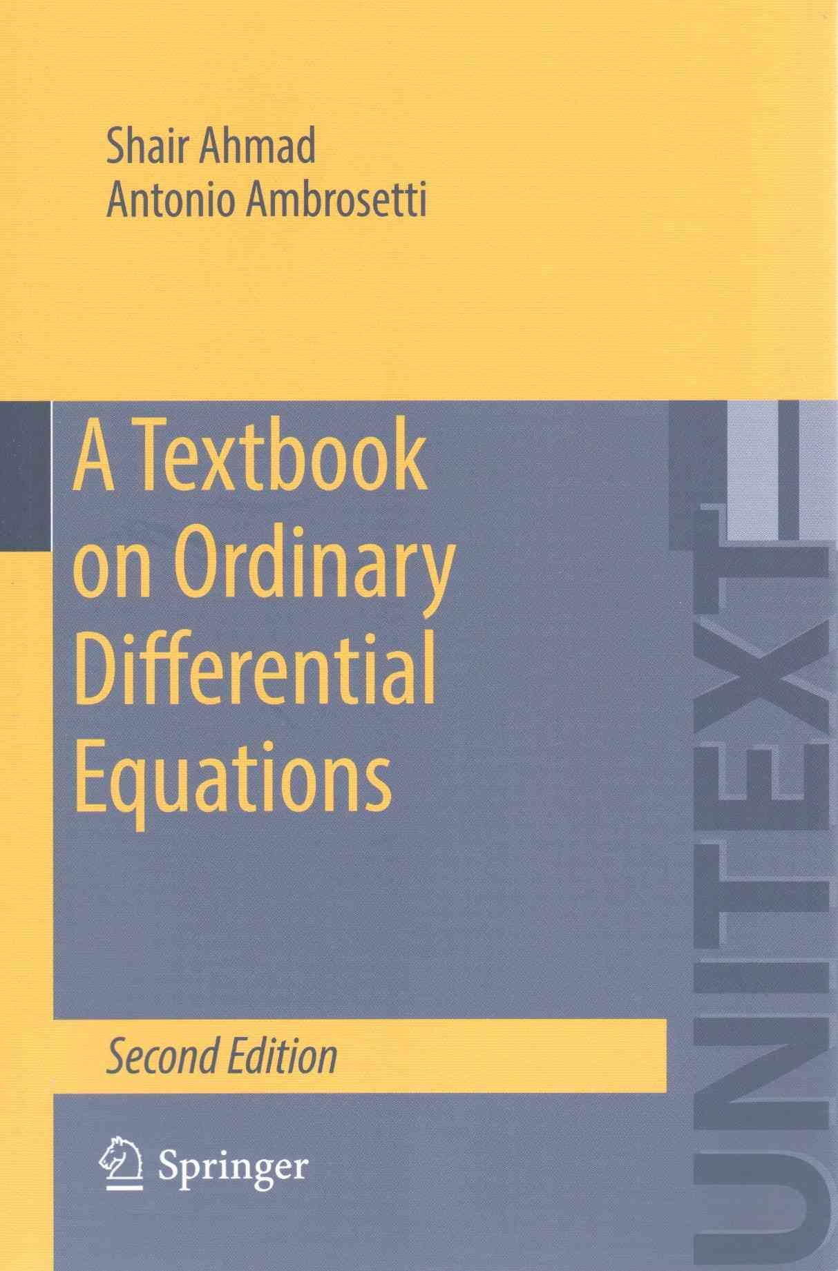 A Textbook on Ordinary Differential Equations 9783319164076