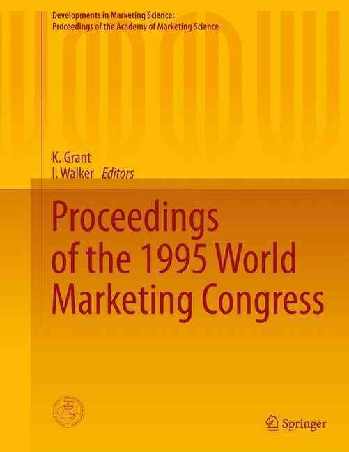 Proceedings of the 1995 World Marketing Congress 9783319173108