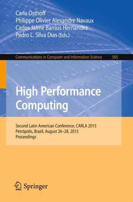 High Performance Computing 9783319269276 (Paperback)