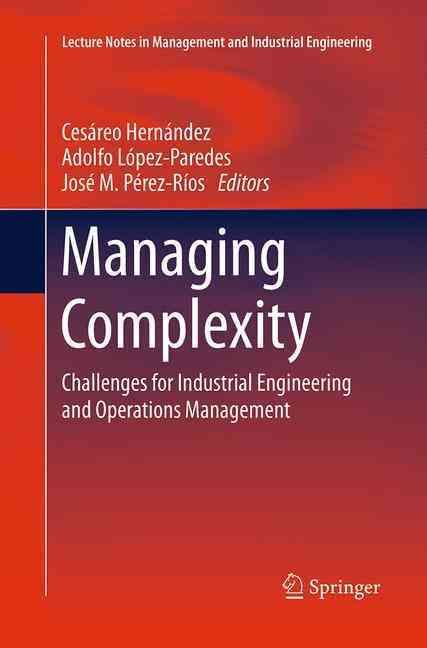 Managing Complexity 9783319344249 (Paperback)