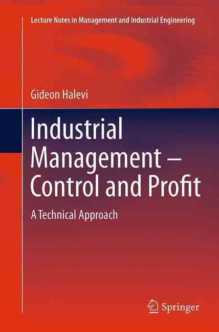Industrial Management- Control and Profit By Gideon Halevi (Paperback)