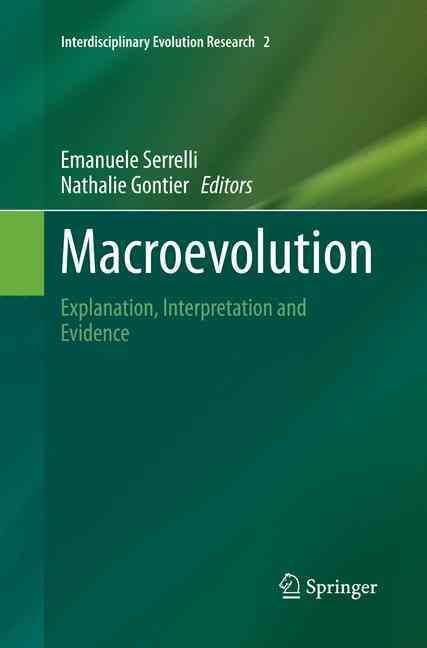 Macroevolution 9783319353708 (Paperback)