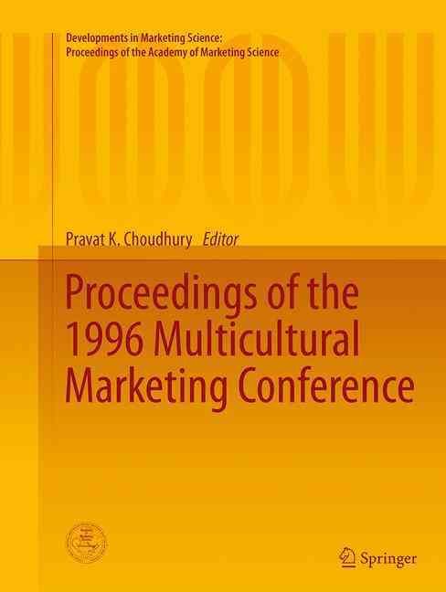 Proceedings of the 1996 Multicultural Marketing Conference (Paperback)
