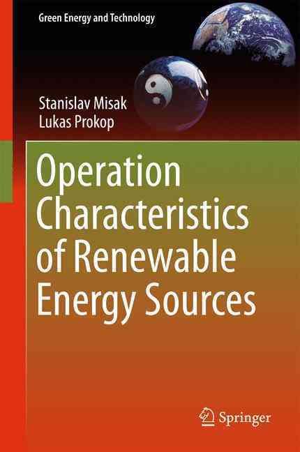 Operation Characteristics of Renewable Energy Sources 9783319434117