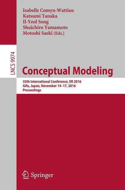 Conceptual Modeling Information Systems and Applications, Incl. Internet/Web, and HCI