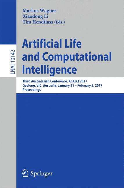 Artificial Life and Computational Intelligence Lecture Notes in Artificial Intelligence