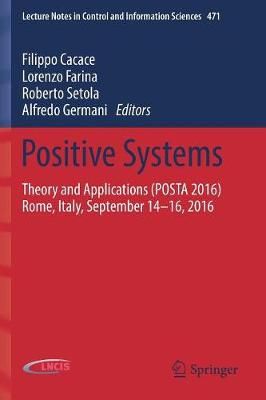 Positive Systems 9783319542102 (Paperback)
