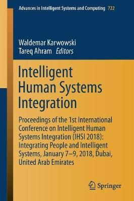 Intelligent Human Systems Integration 9783319738871 (Paperback)