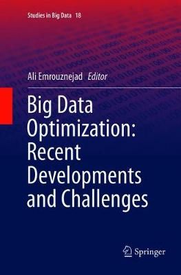 Big Data Optimization: Recent Developments and Challenges (Paperback)