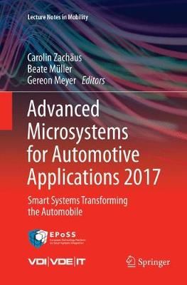Advanced Microsystems for Automotive Applications 2017 9783319883557