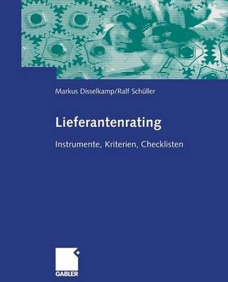 Lieferantenrating By Marcus Disselkamp, Rudolf Schüller 9783322904638