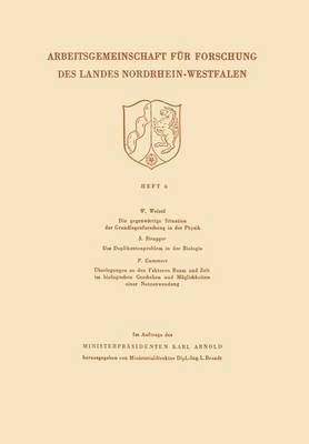 Die Gegenwärtige Situation Der Grundlagenforschung in Der Physik. Das Duplikantenproblem in Der Biologie. Überlegungen Zu Den Faktoren Raum ...